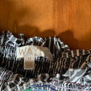 Wayf smocked rainbow top 💙🖤❤️💛💚🧡